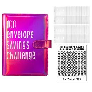 ✨BNWT - 100 Envelopes Budget Money Saving Challenge Binder - Save $5050✨